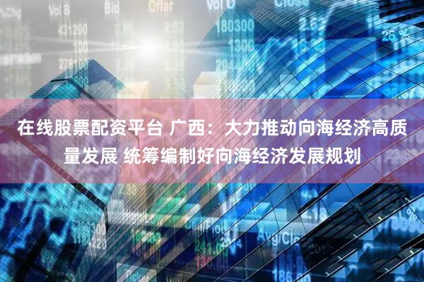 在线股票配资平台 广西：大力推动向海经济高质量发展 统筹编制好向海经济发展规划
